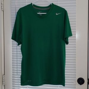 Nike dri-fit mens green shirt